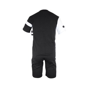 Ensemble de jogging d'été pour hommes : T-shirt à manches courtes et short 2 pièces respirant, grande taille, séchage rapide, couleur unie, sport décontracté - Product Image 5