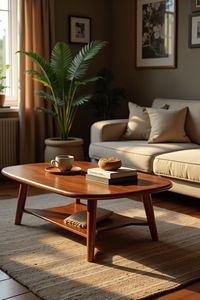 Table basse en bois pour les espaces de vie familiaux, offrant des bords sécurisés, une construction solide et une finition en bois attrayante - Product Image 2