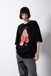 Camiseta de Diseño Personalizado con Hombros Caídos 2023 Premium 100% Algodón Casual para Hombre y Mujer al por Mayor con Estampado Grande 180-200 GSM Tejida - Product Image 2