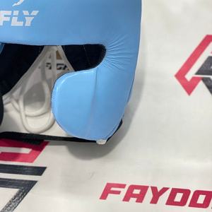 Protège-tête de sparring confortable et réglable FLY bleu ciel avec logo personnalisé pour le kickboxing et le Muay Thai, casque ouvert Twins - Product Image 5