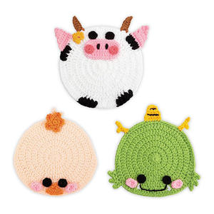 Venta al por Mayor de Posavasos de Ganchillo con Diseño de Animales de Dibujos Animados para Decoración del Hogar, para Todos - Product Image 5