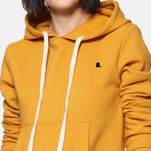 Sudadera con Capucha para Mujer, Color Sólido, Transpirable, Ecológica, con Bolsillo Canguro, Corte Ajustado, Informal, de Poliéster, Venta al Por Mayor - Product Image 6