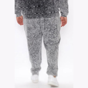 ชุดวอร์มผู้ชายลายพิมพ์สไตล์ล่าสุดสำหรับฤดูหนาว ล้างสีแบบ Acid Wash สีสั่งทำได้ แห้งเร็ว ระบายอากาศดี ผ้าฝ้าย 100% บริการ OEM - Product Image 3