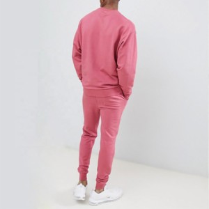 Survêtements Boxy vierges lourds en détresse ensemble de sweats à capuche de haute qualité pour hommes 100% survêtements en coton ensembles unisexes - Product Image 3