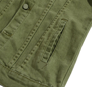Venta al por mayor para hombre chaqueta de mezclilla de algodón diseño personalizado High Street Fashion Stand Collar chaqueta de invierno de bajo precio OEM - Product Image 6
