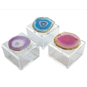 Boîte cadeau de luxe blanche avec couvercles, best-seller, boîte à bijoux en marbre naturel et en bois, populaire, purement artisanale - Product Image 4