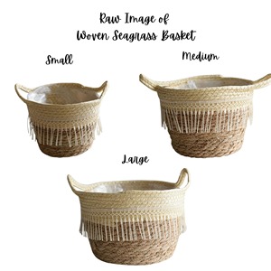 Juego de 3 Cestas Grandes de Macramé Tejidas a Mano para Almacenamiento en el Hogar, Macetas y Uso en el Baño, Venta al por Mayor desde India - Product Image 4