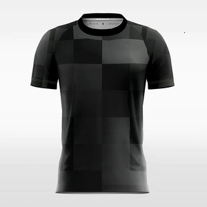 Uniformes de football à manches courtes personnalisés avec maillot de football respirant confortable et doux à séchage rapide - Product Image 1