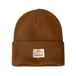 Trendmalls Unisex <b>Mens</b>/Women/Kids Knit Cuffed Beanie <b>Hat</b> 100% Acrylic Adjustable <b>Winter</b> (H01-Brown) - Product Image 1