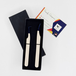 Pince à épiler d'extension de cils de marque privée de couleur nue forte tenue mince volume mince 90 degrés de dauphin maigre conception durable - Product Image 4