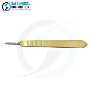 Disponible en acier inoxydable compact de taille de 3 pouces de poignée de scalpel de couleur de cuivre pour le travail de précision dans l'ophtalmologie - Product Image 4