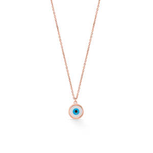 Cadeau d'anniversaire, collier en or moderne Ethereal Eye - Product Image 3