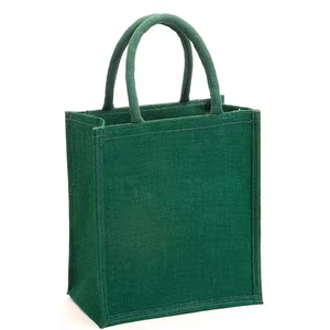 Sac fourre-tout en jute de haute qualité avec un grand espace de rangement pour les boîtes à lunch, les courses et les voyages quotidiens - Product Image 4