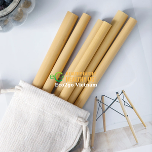 100% Natural Bamboo <b>Straws</b> Set <b>Reusable</b> Eco-Friendly Grass Material High Quality for Home Use Cheap Price - Product Image 6