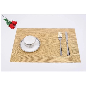 Mantel Individual de lino y algodón con estampado para comedor, posavasos de yute de doble capa, fácil de limpiar, rectangular, clásico, 100%, venta al por mayor - Product Image 5