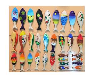 Oferta Especial: Peces de Madera Hechos en Vietnam, Coloridos, de Alta Calidad, Varias Opciones de Tamaño, Hermosos Peces de Madera, Venta al por Mayor - Product Image 3