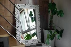 Modern <b>Round</b> Silver Mosaic <b>Mirror</b> Customizable Design for Decorative Usage - Product Image 6