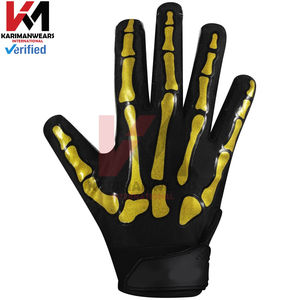 Gants de football américain entièrement personnalisables, logo personnalisé, poignée en silicone antidérapante, gants professionnels pour receveur extérieur - Product Image 3