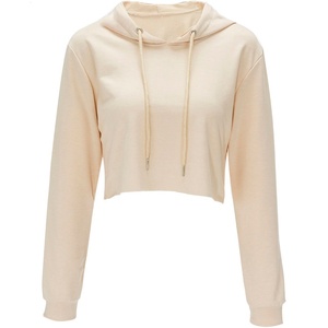 Sudadera con capucha de hombro caído suelta personalizada para mujer, tops cortos para exteriores, Top cálido a prueba de viento para correr, ejercicio, fitness, yoga, sudaderas con capucha, suéteres - Product Image 5