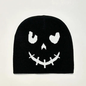 Bonnets imprimés par logo respirable de tissu d'usure de rue d'OEM/casquettes confortables de bonnet d'hiver de vente directe d'usine pour les hommes - Product Image 2