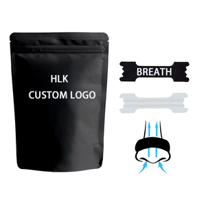 HLK Breathe Right Original Nasenpflaster Schwarz, Nasenband gegen Schnarchen, Lösung bei Verstopfung, Nasenpflaster zum Schlafen - Product Image 1