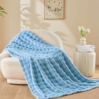 Manta Térmica Tejida 100% Poliéster, Antiácaros, 440 g/m², Estilo Animal, Ropa de Cama de Invierno, Personalizable, Multiusos