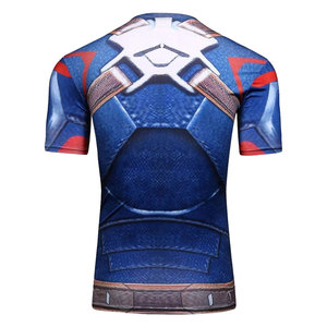 Ropa para correr de alta calidad, protectores de erupción de manga corta para hombres, suministro del fabricante, protector de erupción de rendimiento de ajuste personalizado - Product Image 4