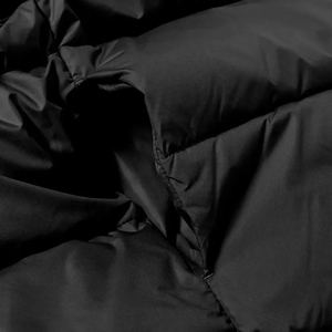 Gilet bouffant léger en laine à col en V pour femmes avec décoration de bouton Logo personnalisé veste en duvet respirant vêtements d'extérieur à manches courtes - Product Image 3