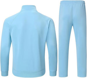 Conjunto Deportivo para Hombre con Cuello Alto, Chaqueta con Cremallera Completa y Pantalones Jogger a Juego, Ropa Deportiva de Poliéster para Correr y Entrenamientos en el Gimnasio - Product Image 2