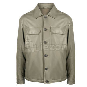 Automne hiver hommes veste en cuir meilleure qualité hommes veste en cuir véritable cuir hommes vestes - Product Image 1
