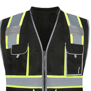 Vente en gros de gilet de sécurité extérieur grande taille nouveau design couleur unie avec gilet de sécurité de poche - Product Image 2