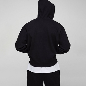 Survêtement en polaire imprimé pour l'hiver coupe régulière personnalisé sweat à capuche avec fermeture éclair complète pour hommes dernière tendance de haute qualité - Product Image 3