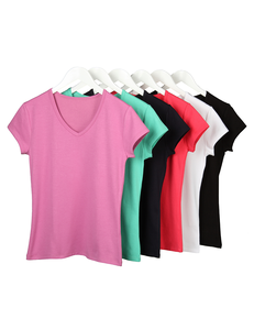 Camisetas Casuales Personalizables para Mujer, 100% Algodón, Ecológicas, Transpirables, Venta al Por Mayor, Producción de Proveedor Bengalí - Product Image 6