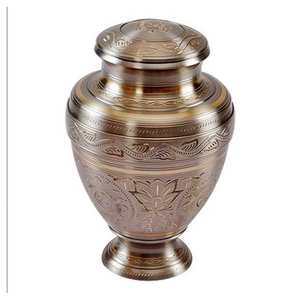 Premium Handmade Brass Cremation Urns <b>Funeral</b> Urns Supplier Manufacturer Exporter from India - Product Image 2