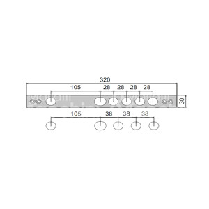 Contraplaca en acero cromado para artículos: 608DF P 618DF P 668GF P 678GF P - Product Image 1