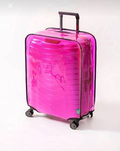 Ensemble de 3 valises de voyage transparentes et imperméables personnalisées en PVC, protection pour valises - Product Image 4