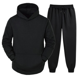 Casual Color sólido sudaderas con capucha y pantalones de chándal de alta calidad para hombre hogar al aire libre chándal de manga larga Otoño Invierno Jogging Sportwear - Product Image 2