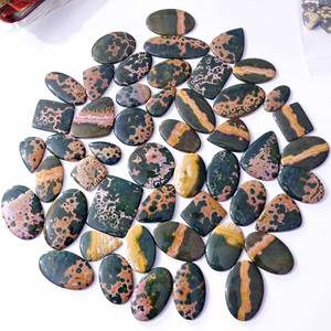 Cabochon multi-formes de jaspe océanique naturel de haute qualité en vrac matériau de quartz pour la fabrication de bijoux - Product Image 3