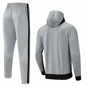 Chándal de algodón 2025 para hombre de diseño superior 100%, ajuste cómodo, entrenamiento personalizado, ropa informal, chándal negro de estilo superior - Product Image 2