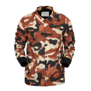 Veste de sport décontractée de haute qualité pour hommes, col montant, logo personnalisé, couleurs unies pour la randonnée hivernale au printemps, service OEM disponible - Product Image 1