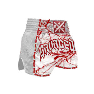 Pantalones cortos MMA profesionales para hombre, cómodos, ligeros, de poliéster con bordado, disponibles en diferentes colores para boxeo BJJ - Product Image 3