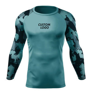 Rashguard de MMA Cómodo y de Primera Calidad, Diferentes Colores, Secado Rápido, Manga Larga, Tela de Poliéster/Spandex/Nylon de 220g para Lucha - Product Image 1