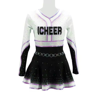 Uniforme de sublimation de pom-pom girl personnalisé jeunes filles personnalisé femmes vêtements de sport confortables meilleur uniforme de pom-pom girl - Product Image 3