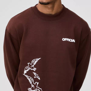 Vente en gros 2025 Nouveau Unisexe Polaire Col Ras Du Cou Sweats À Manches Longues Hommes Pull Jersey Hommes Sweat Sans Capuche - Product Image 6