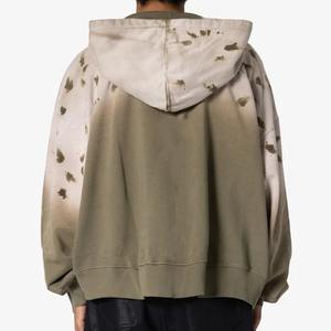 Sudadera con Capucha para Hombre, Estilo Holgado, Degradado Tie-Dye, Casual, Retro, Hip Hop, Moderno, con Cierre, Otoño 2025 - Product Image 6