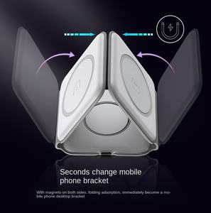 Caricatore Wireless Pieghevole 3 in 1 per iPhone 15, Caricatore Magnetico Wireless per IWatch e AirPods - Product Image 2