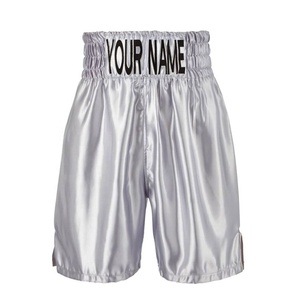 กางเกงมวยผ้าซาตินสีเหลืองกางเกงขาสั้น MMA สำหรับต่อสู้กางเกงขาสั้นสำหรับนักมวย - Product Image 4