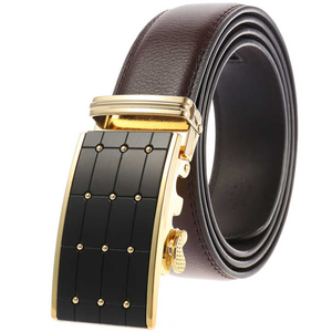 High Quality Genuine Leather Men's Belt with Alloy Buckle Custom Logo Customizable Color & Design-Luxury Fashion Casual Style - Product Image 5