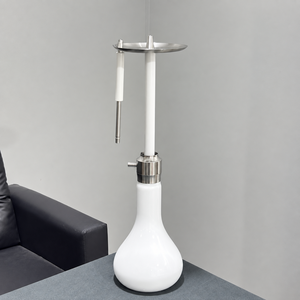 Ensemble de tour de présentation décorative en verre blanc de 74 cm, style moderne et minimaliste, pour hôtel, bar, club, avec logo personnalisé OEM - Product Image 1