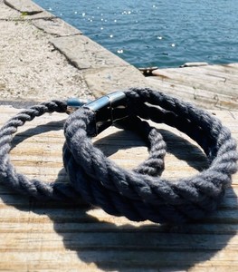 สร้อยข้อมือเชือกทะเล, สร้อยข้อมือเชือกผู้หญิง, สร้อยข้อมือเชือกบุรุษ, สร้อยข้อมือแล่นเรือใบ, เครื่องประดับการเดินเรือ, ของขวัญทางทะเล, เครื่องประดับชายหาด - Product Image 1